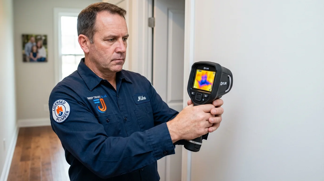Thermal imaging leak detection by Johns Plumbing LLC in Medway